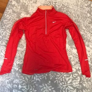 Women’s Orange nike quarterzip